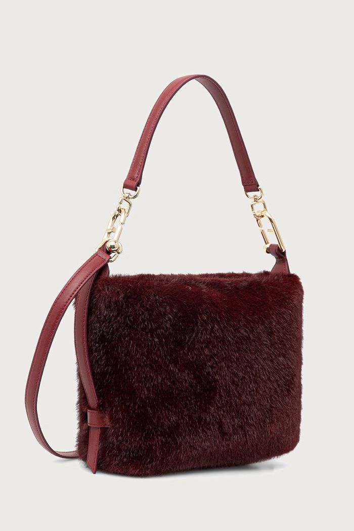 Furla Torebka crossbody damska Tonie Mini Hobo WE00883.BX4756.CGQ00 bordowy AW26