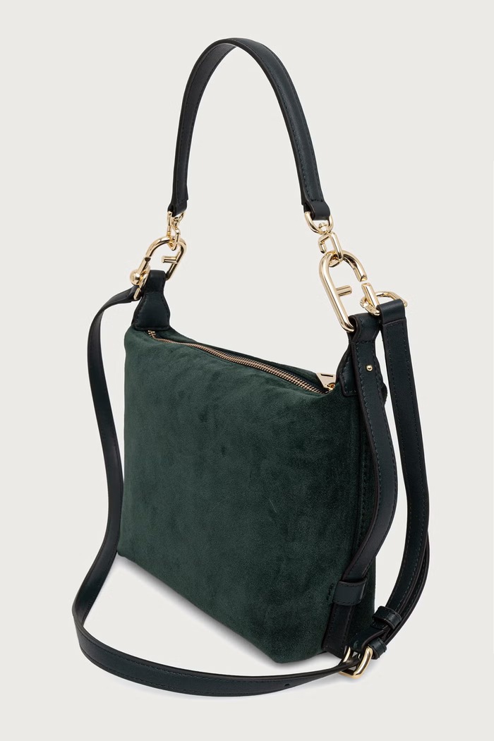 Furla Torebka crossbody damska skórzana Tonie Mini Hobo WE00877.U10000.5137S zielony AW26