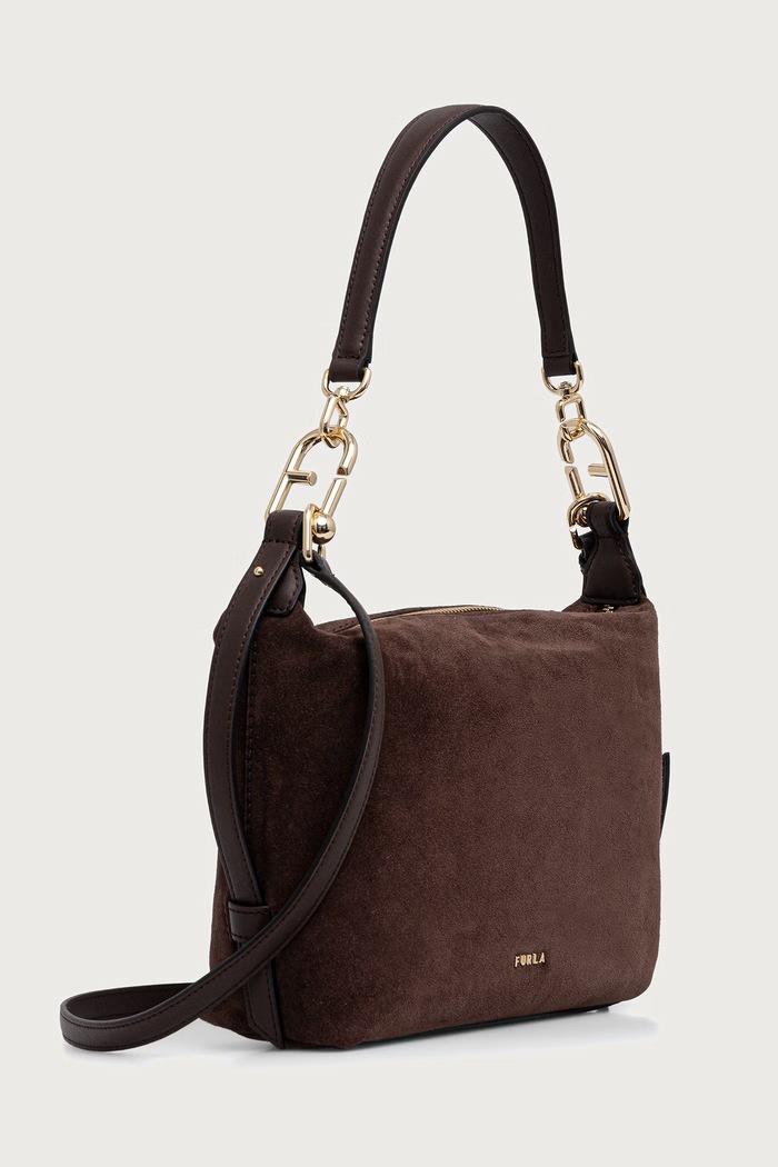 Furla Crossbody kabelka dámská kožená Tonie Mini Hobo WE00877.U10000.3244S hnědá AW26