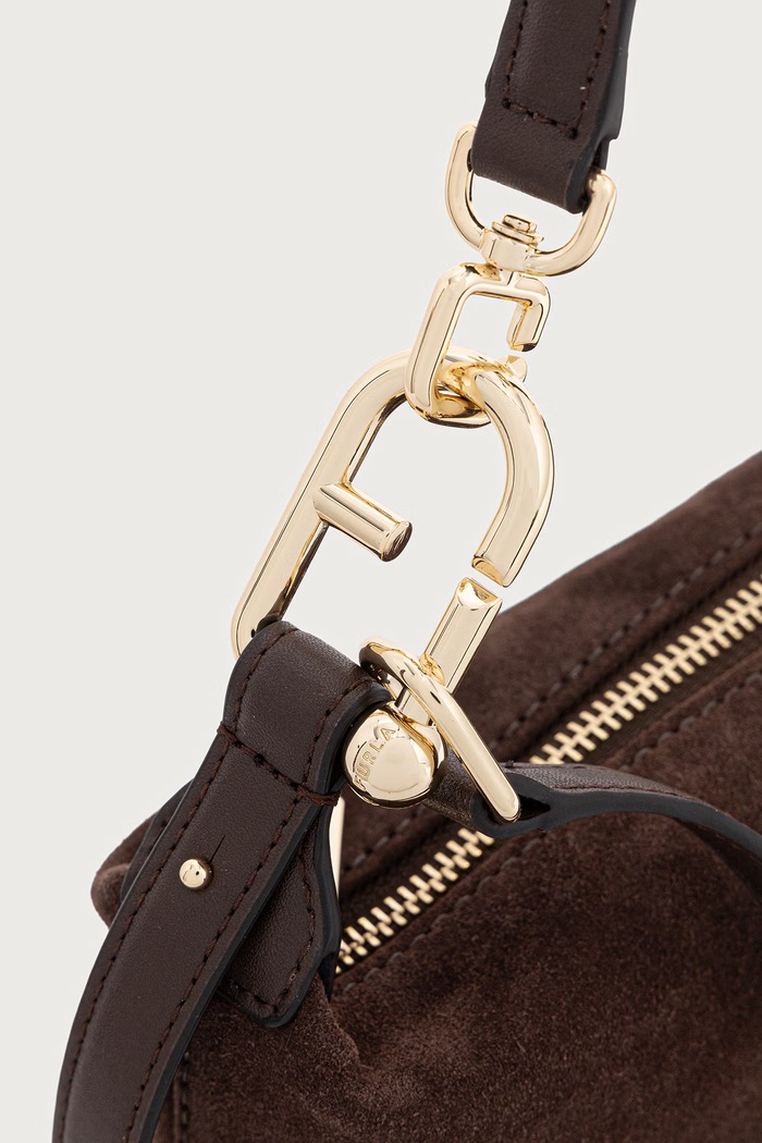Furla Torebka crossbody damska skórzana Tonie Mini Hobo WE00877.U10000.3244S brązowy AW26