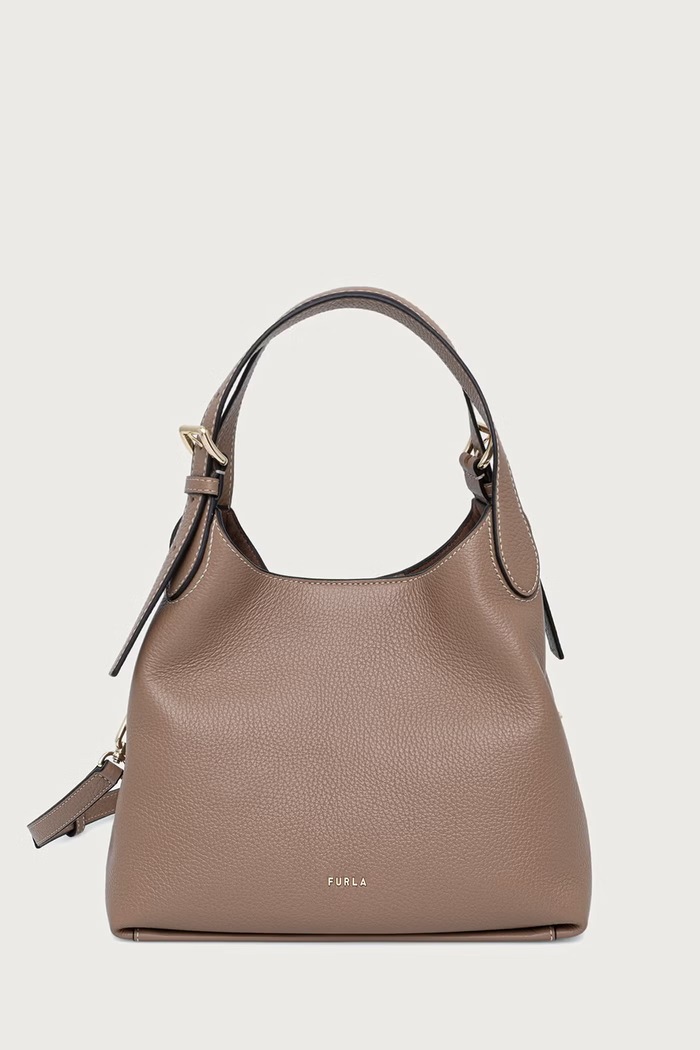 Furla Torebka damska skórzana Primrose M Hobo brązowy WB02210.HSF000.4489S