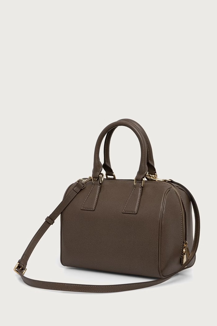 Akcesoria Furla Torebka crossbody damska skórzana Olivia M Boston Bag WB02148.A.0023.4903S szary