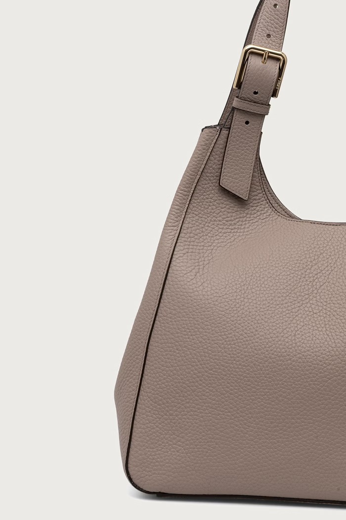 Akcesoria Furla torebka shopper damska skórzana Dora L Tote WB02133.BX4767.4892S beżowy
