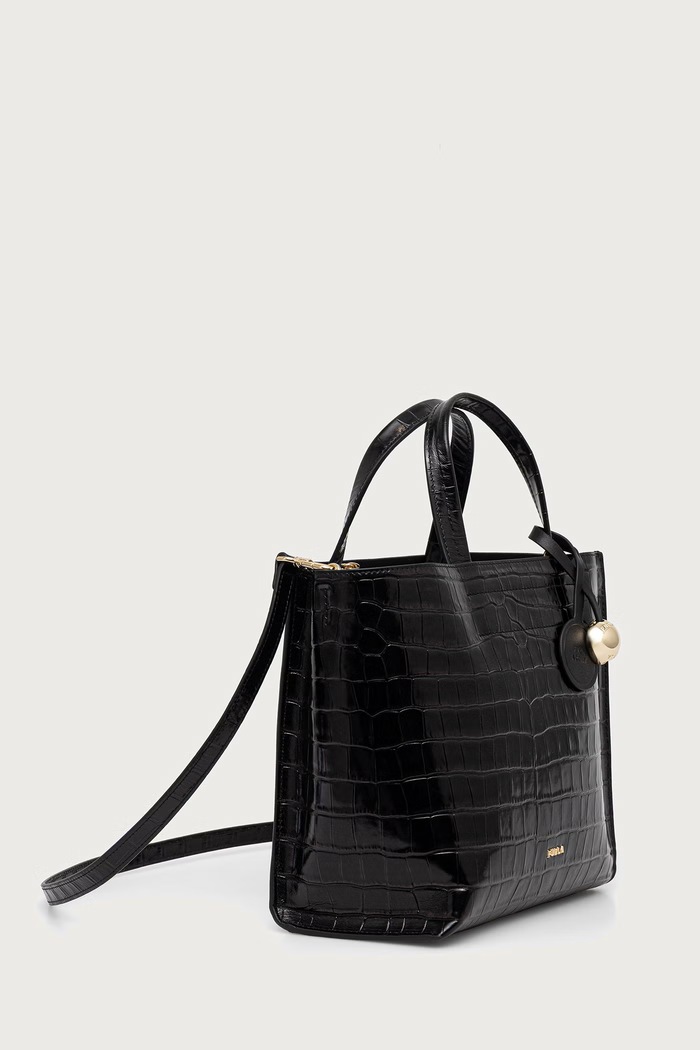 Furla Torebka shopper damska skórzana Divide It S Tote WB02123.BX4255.O6000 czarny AW26