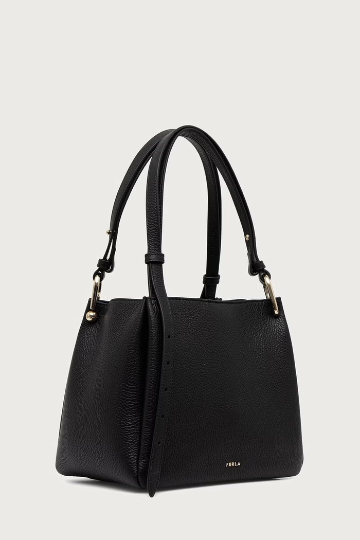 Furla Torebka shopper damska skórzana Nuvola M Tote WB02020.HSF000.O6000 czarny AW26