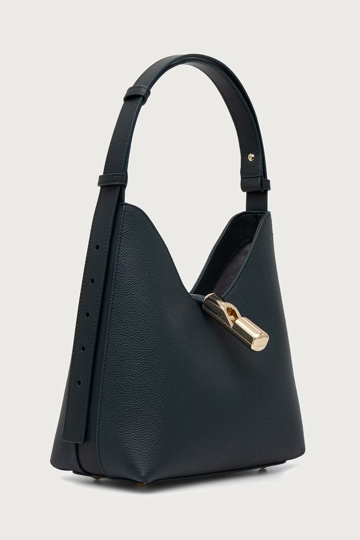 Furla torebka hobo damska skórzana Goccia S Hobo WB01979.BX3353.4907S zielony AW26