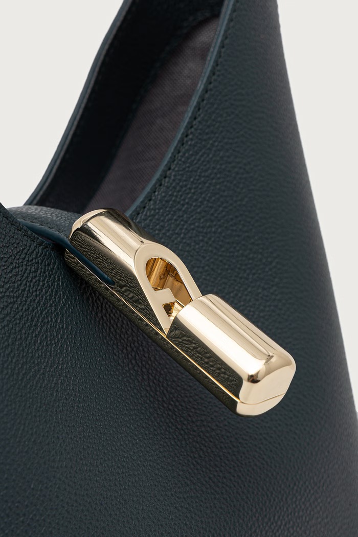 Furla torebka hobo damska skórzana Goccia S Hobo zielony WB01979.BX3353.4907S