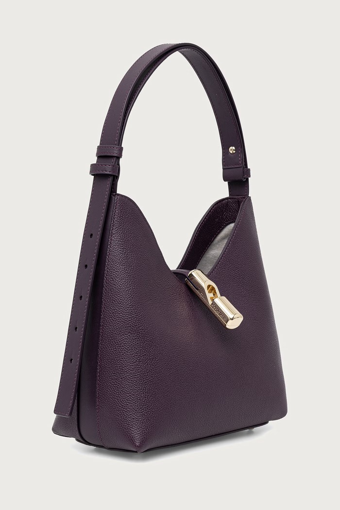 Furla torebka hobo damska skórzana Goccia S Hobo WB01979.BX3353.4906S fioletowy AW26