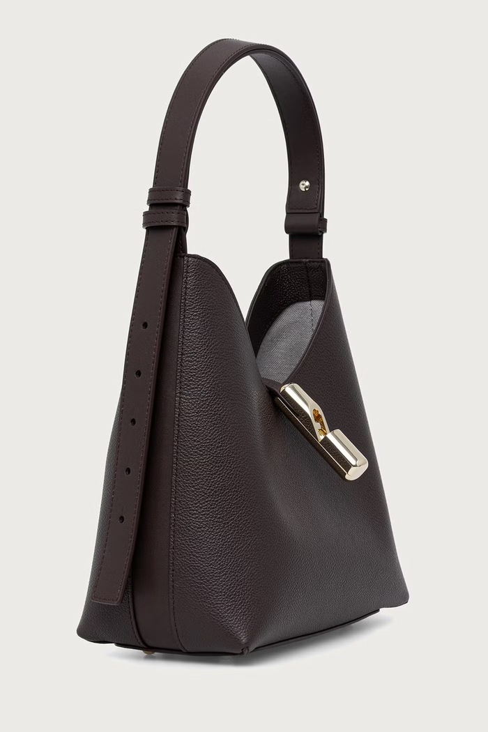 Furla Torebka hobo damska skórzana Goccia S Hobo WB01979.BX3353.2460S brązowy AW26