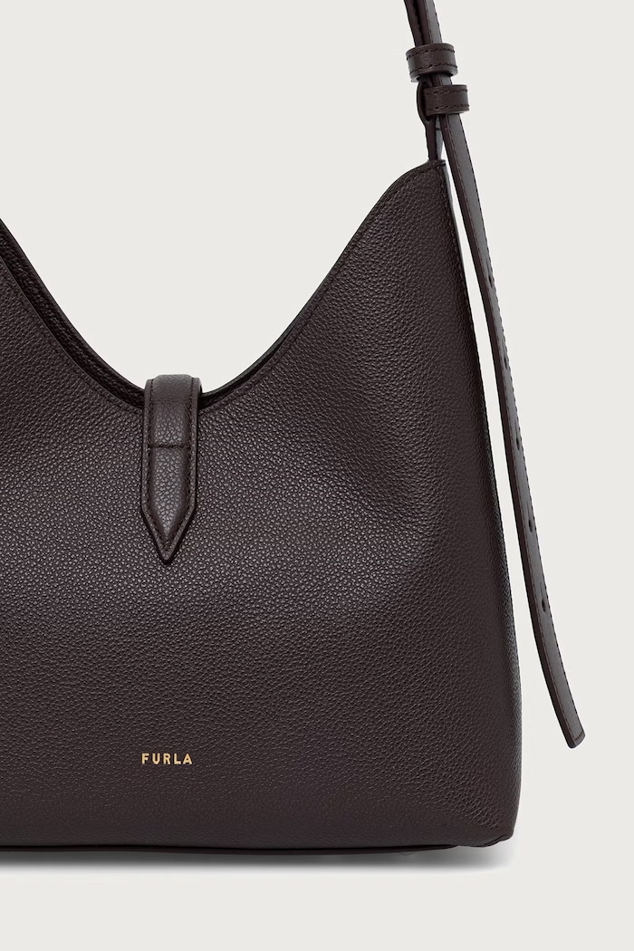 Akcesoria Furla Torebka hobo damska skórzana Goccia S Hobo WB01979.BX3353.2460S brązowy
