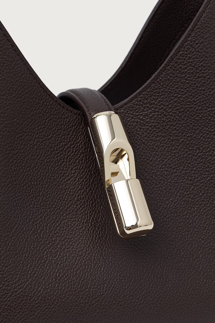 Torebka hobo damska skórzana Goccia S Hobo Furla WB01979.BX3353.2460S brązowy