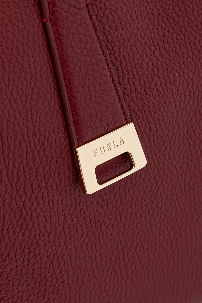 Torebka shopper damska skórzana Olivia M Tote Furla WB01977.HSF000.CGQ00 czerwony