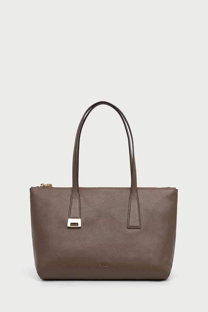 Furla Torebka shopper damska skórzana Olivia M Tote zielony WB01977.HSF000.4903S