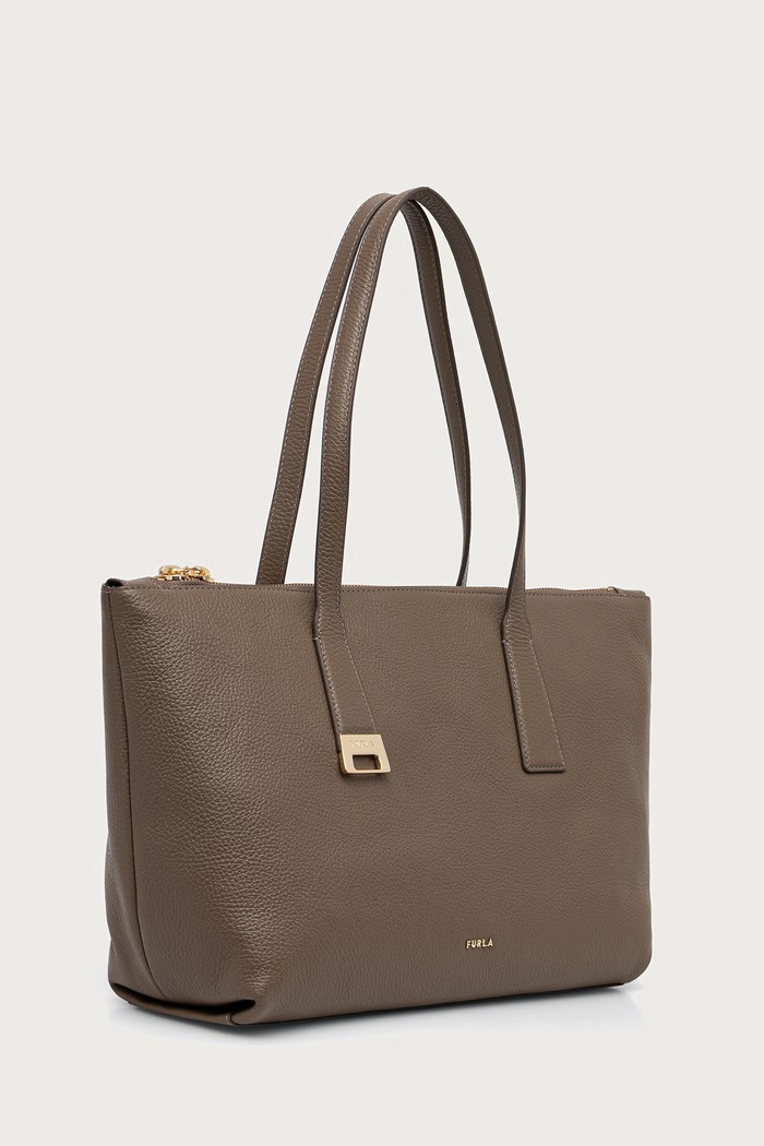 Furla Torebka shopper damska skórzana Olivia M Tote WB01977.HSF000.4903S zielony AW26