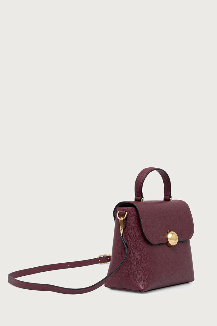 Furla torebka kuferek damska skórzana Moonlight S Top Handle WB01882.BX3036.4908S bordowy AW26