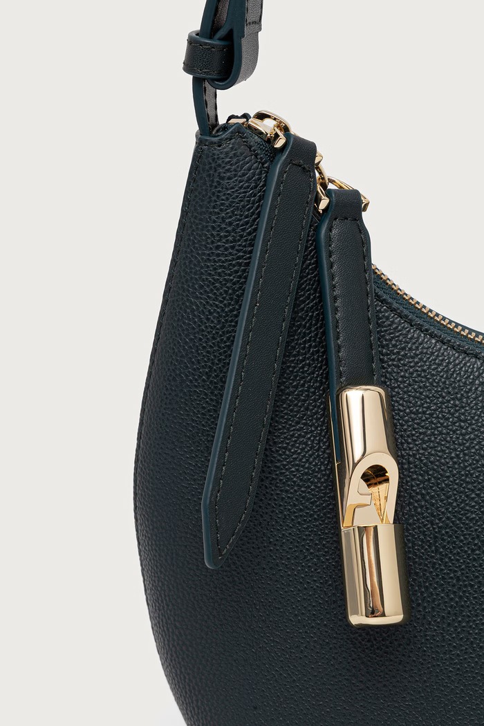 Furla torebka damska skórzana Goccia S Shoulder Bag zielony WB01500.BX3353.4907S