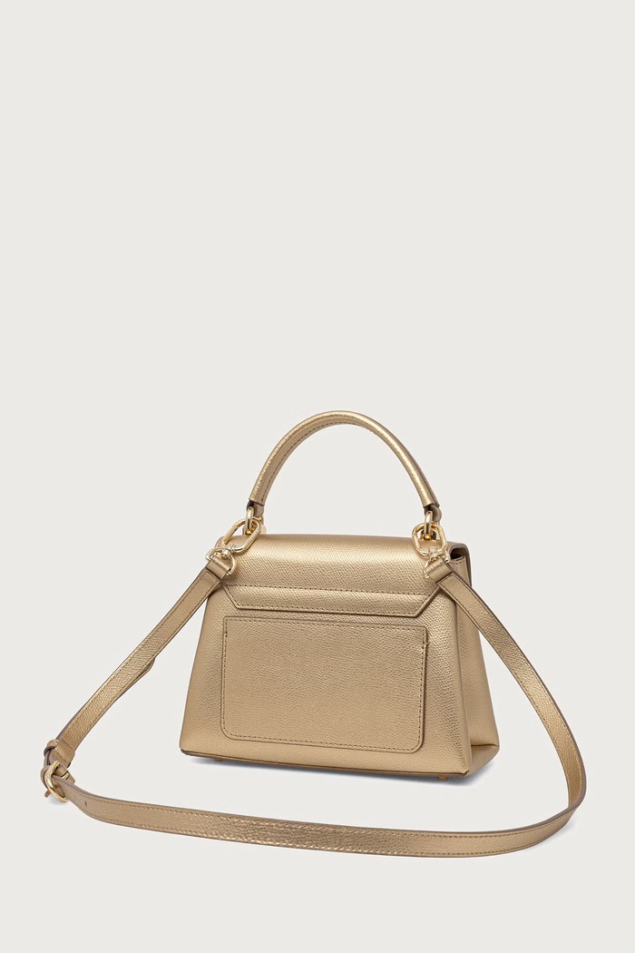 Furla torebka damska skórzana 1927 Mini Top Handle WB00109.AMT000.CGD00 złoty AW26