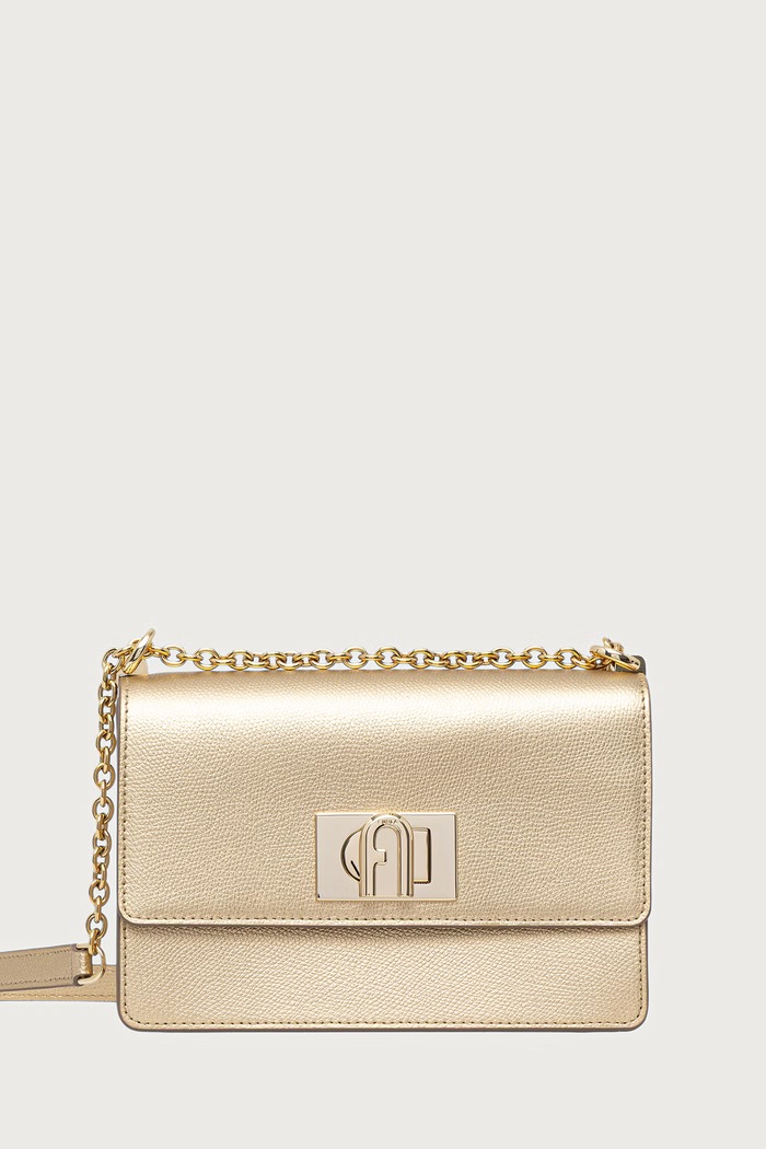 Furla torebka crossbody damska skórzana 1927 Mini Crossbody 20 złoty BAFKACO.AMT000.CGD00