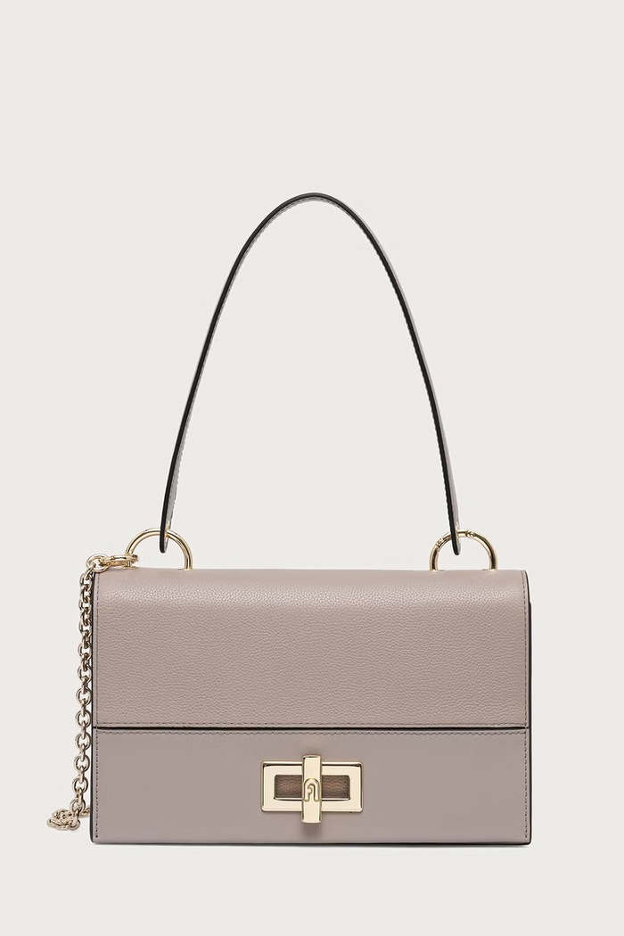 Furla Torebka crossbody damska skórzana Amelia M Crossbody beżowy WB02156.BX4573.4892S