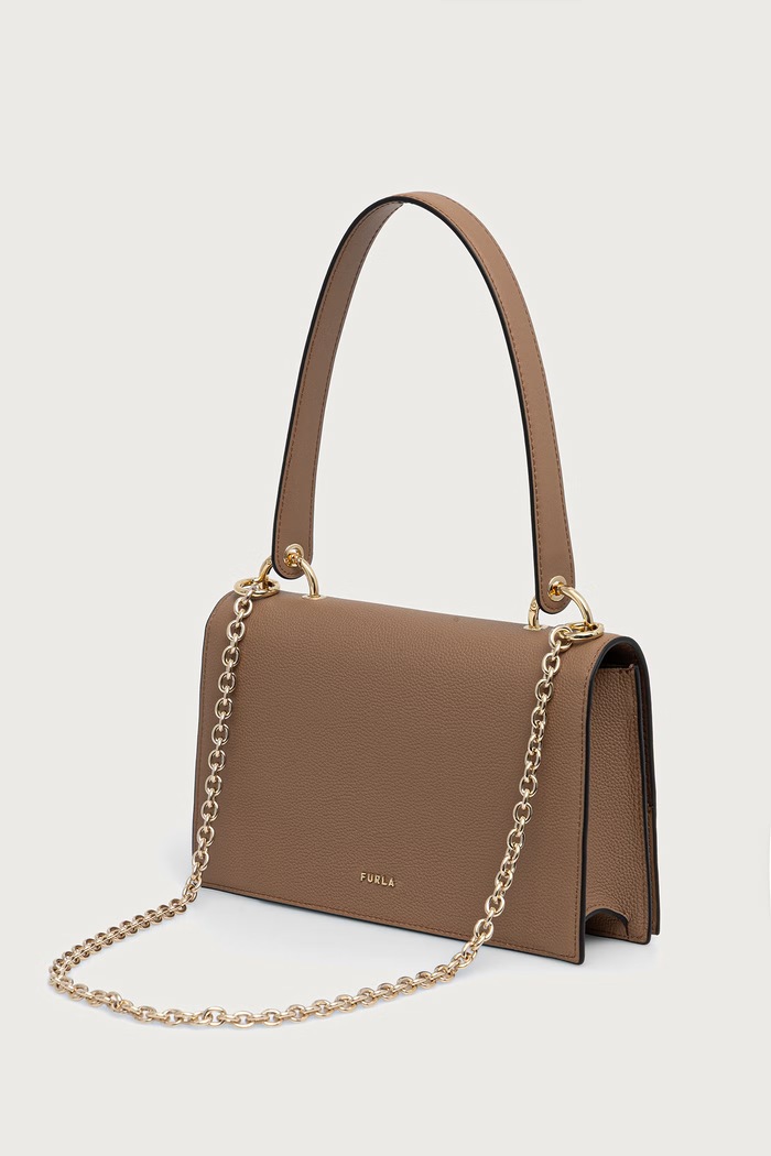 Akcesoria Furla Torebka crossbody damska skórzana Amelia M Crossbody WB02156.BX4573.4489S brązowy