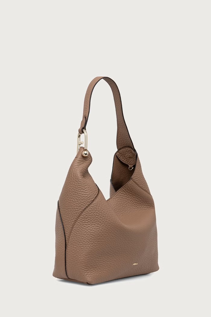Furla Torebka shopper damska skórzana Lara M Hobo WB02238.QUB000.4489S brązowy AW26