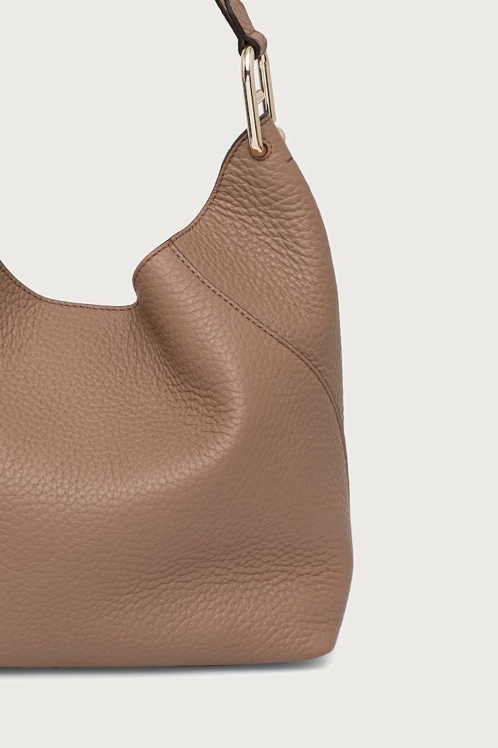 Akcesoria Furla Torebka shopper damska skórzana Lara M Hobo WB02238.QUB000.4489S brązowy