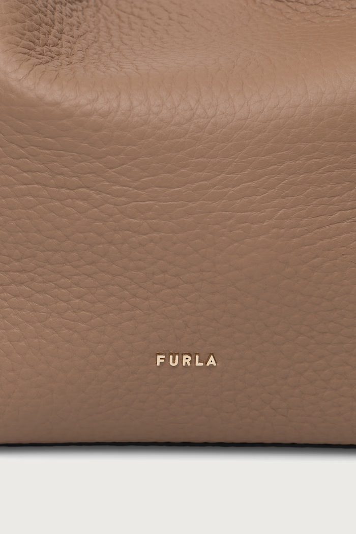 Torebka shopper damska skórzana Lara M Hobo Furla WB02238.QUB000.4489S brązowy