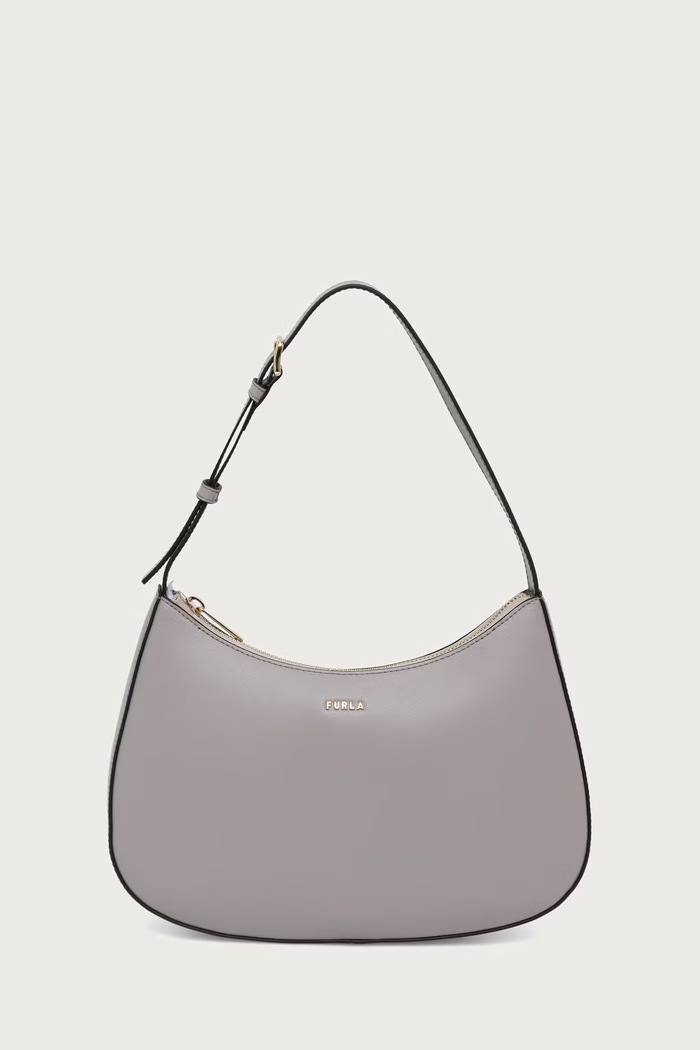 Furla Torebka hobo damska skórzana Margot S beżowy WB02167.BX3104.4892S