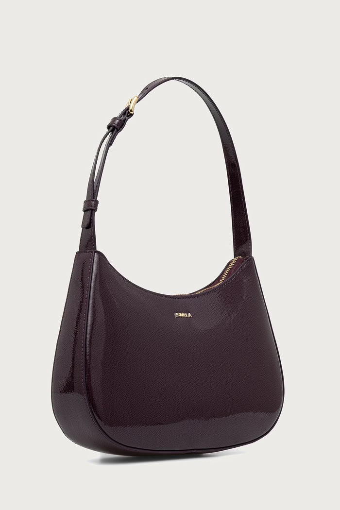 Furla torebka hobo damska skórzana Margot S WB02167.BX4758.4906S bordowy AW26