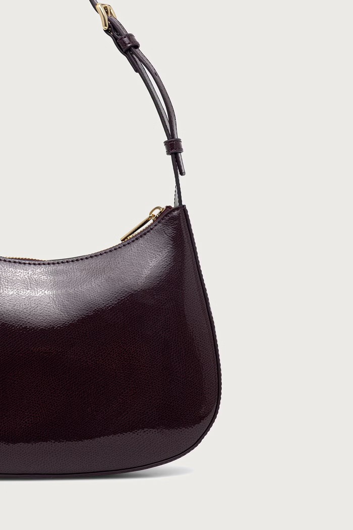 Akcesoria Furla torebka hobo damska skórzana Margot S WB02167.BX4758.4906S bordowy