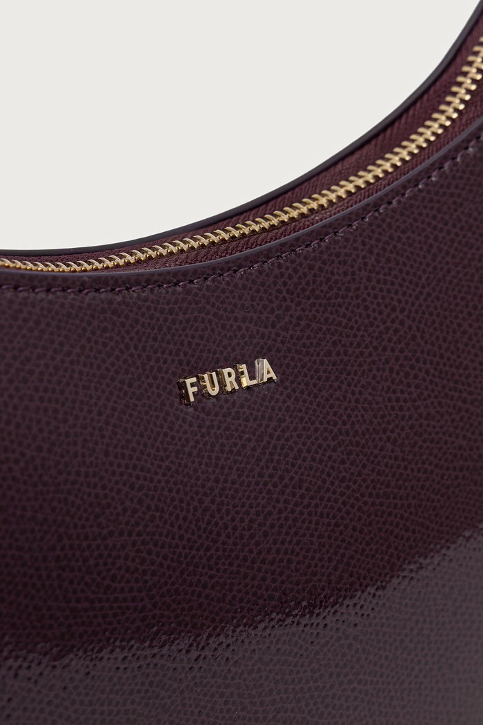 Furla torebka hobo damska skórzana Margot S bordowy WB02167.BX4758.4906S