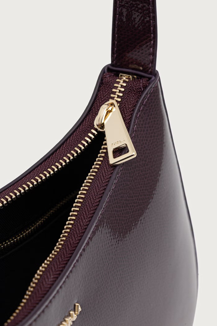 Furla torebka hobo damska skórzana Margot S WB02167.BX4758.4906S bordowy