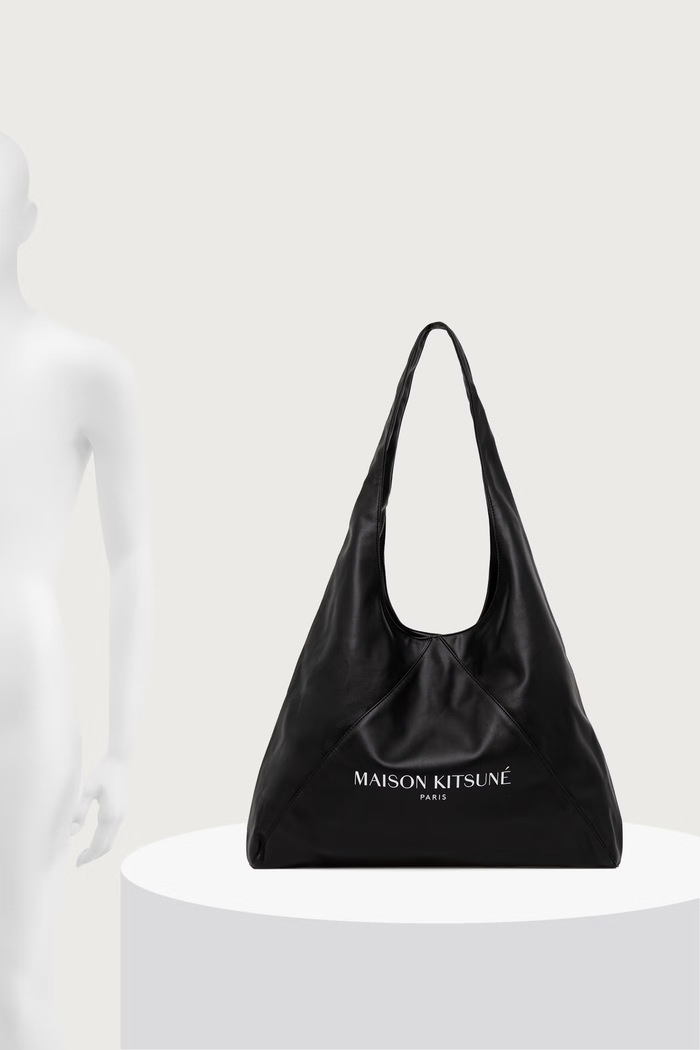 Maison Kitsuné Triangle torebka shopper damska z imitacji skóry MRUBT08OF0075