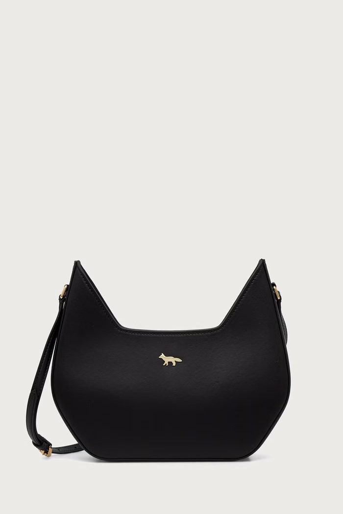Maison Kitsuné Inaré torebka crossbody damska skórzana czarny MRUBL02LR0001