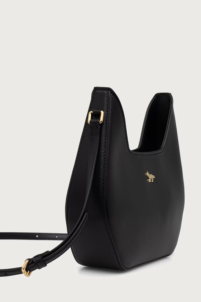 Akcesoria Maison Kitsuné Inaré torebka crossbody damska skórzana MRUBL02LR0001 czarny