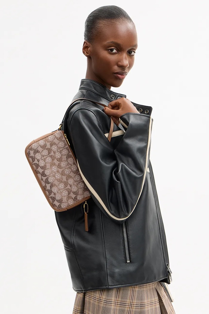 Coach Torebka Crystal Signature Jacquard Plaza CFG63