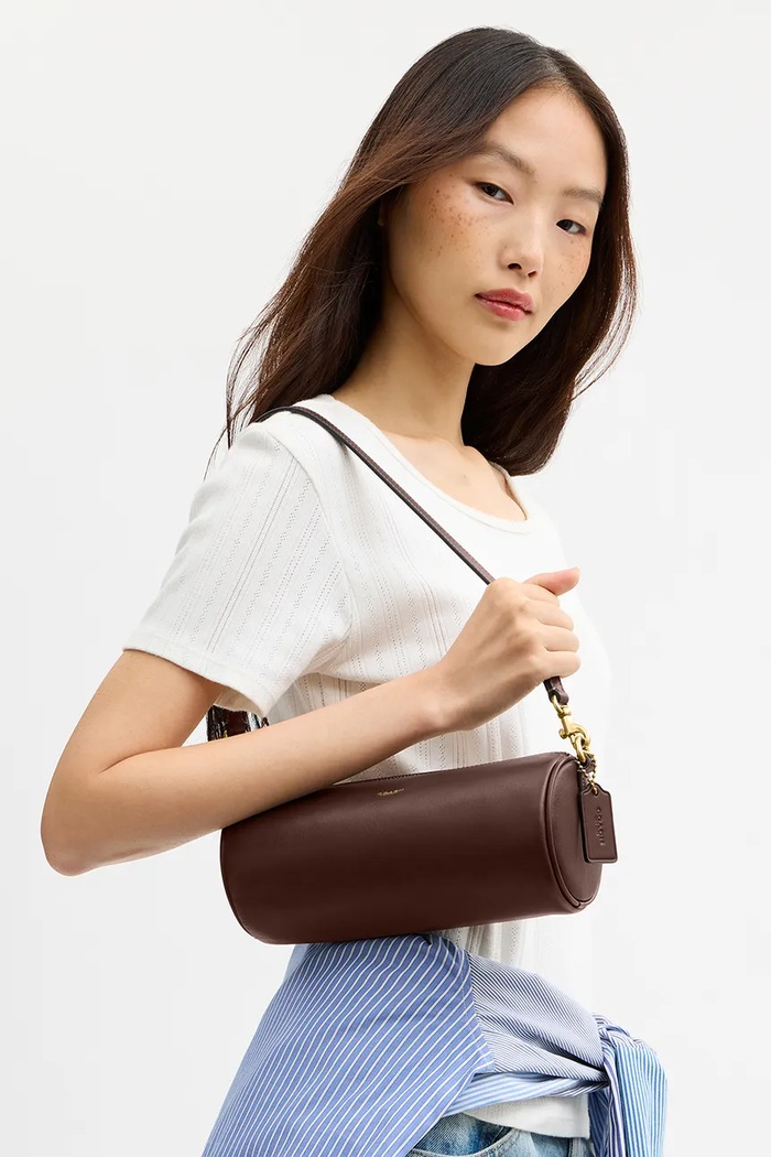 Coach Torebka crossbody damska skórzana Barrel CDY80