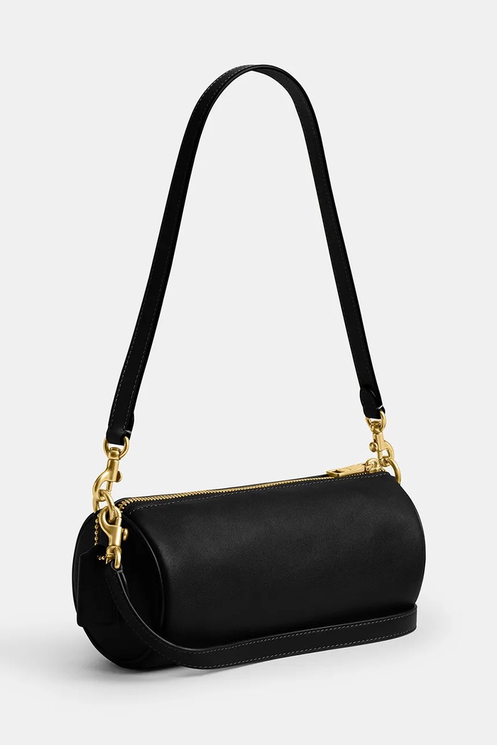 Akcesoria Coach Torebka crossbody damska skórzana Barrel CDY80 czarny