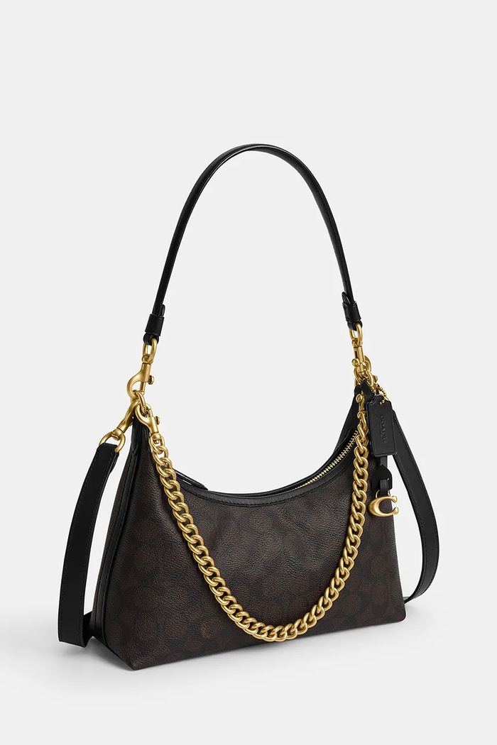 Akcesoria Coach Torebka damska skórzana Juliet Shoulder Bag 25 CFQ68 czarny