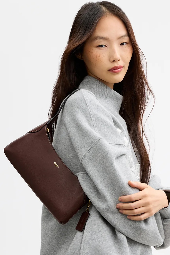 Coach Torebka bagietka damska skórzana Brooklyn Shoulder Bag 26 CFT34