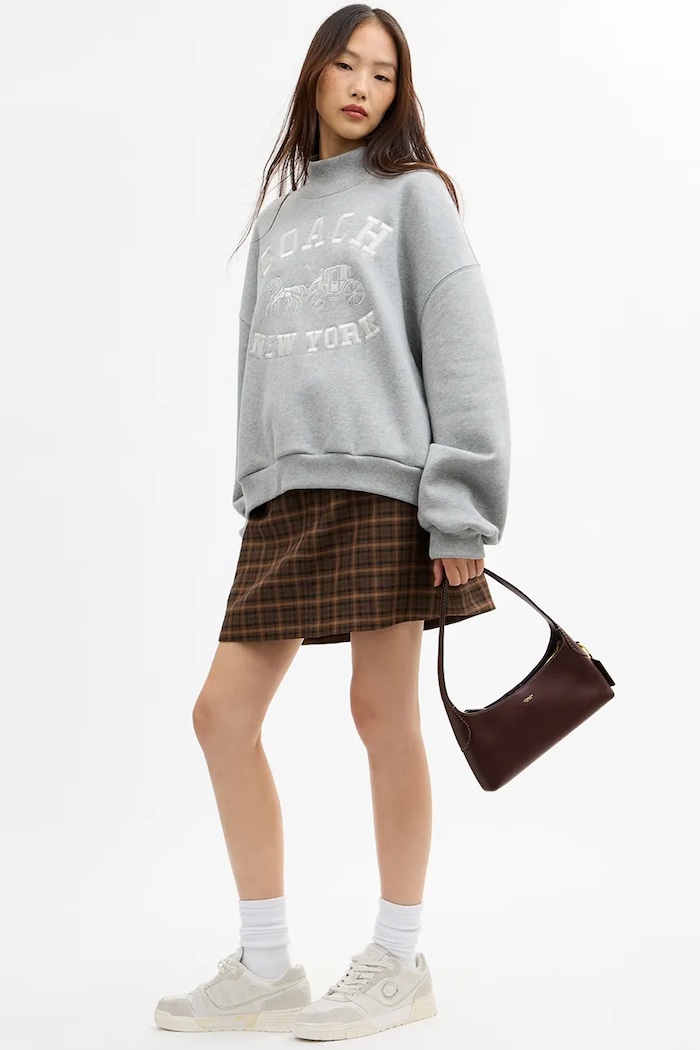 Coach Torebka bagietka damska skórzana Brooklyn Shoulder Bag 26 CFT34