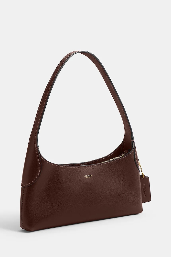 Akcesoria Coach Torebka bagietka damska skórzana Brooklyn Shoulder Bag 26 CFT34 brązowy