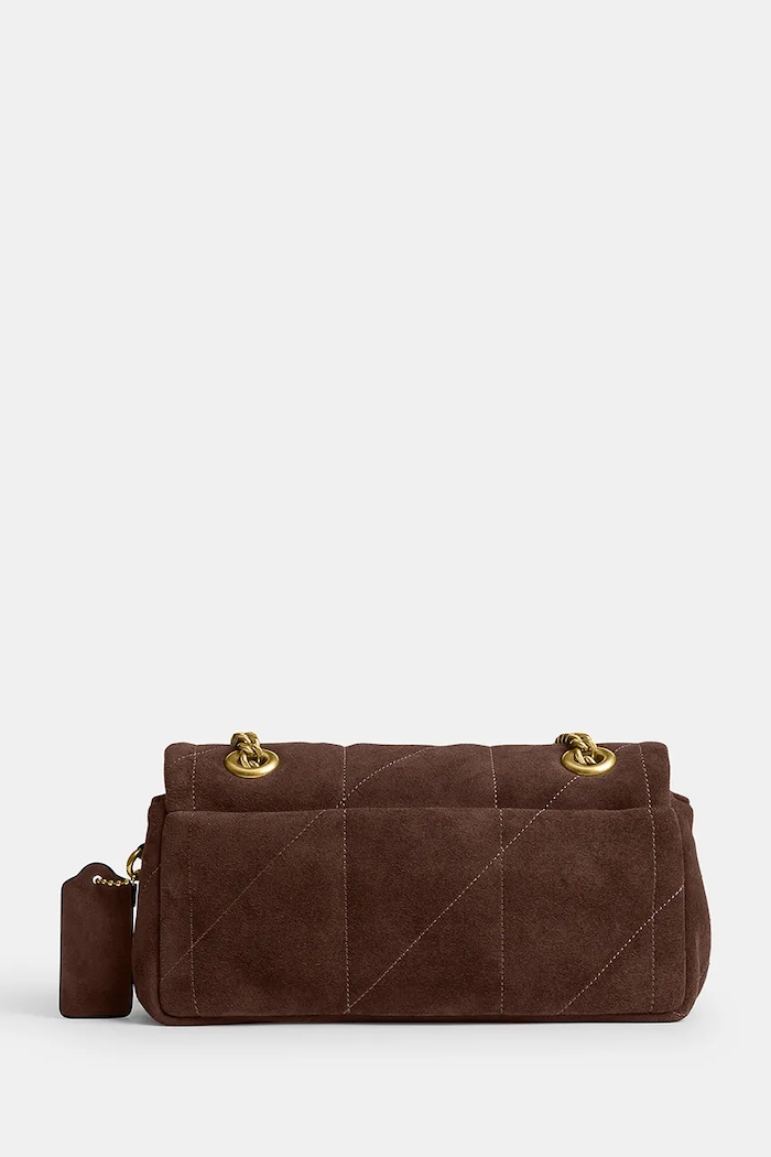 Coach Torebka damska zamszowa Tabby 20 CFR08 brązowy AW26