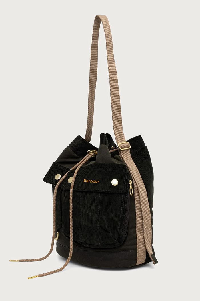 Barbour Torebka crossbody damska bawełniana LBA0557 zielony AW26