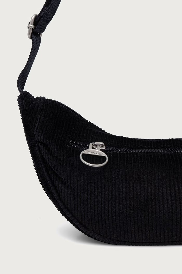 Akcesoria Barbour Torebka crossbody damska sztruksowa LBA0556 granatowy