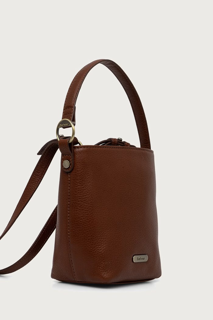 Barbour Torebka crossbody damska skórzana LBA0549 brązowy AW26