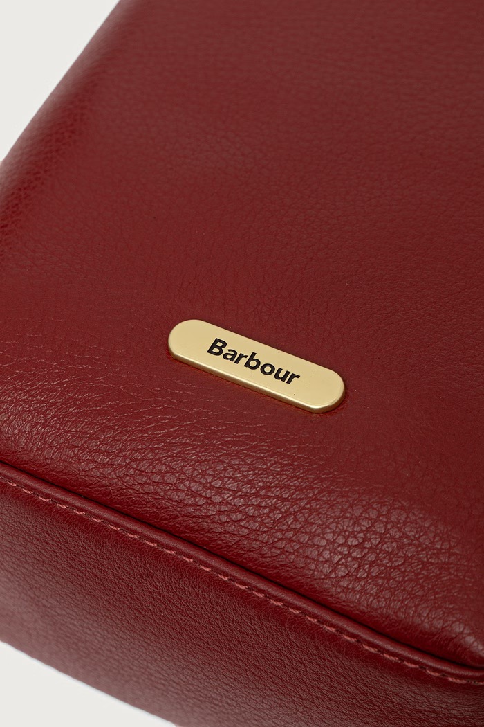 Torebka crossbody damska skórzana Barbour LBA0549 bordowy