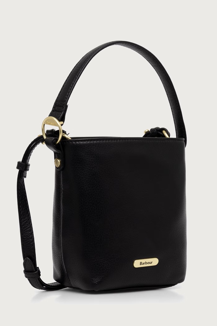 Barbour Torebka crossbody damska skórzana LBA0549 czarny AW26