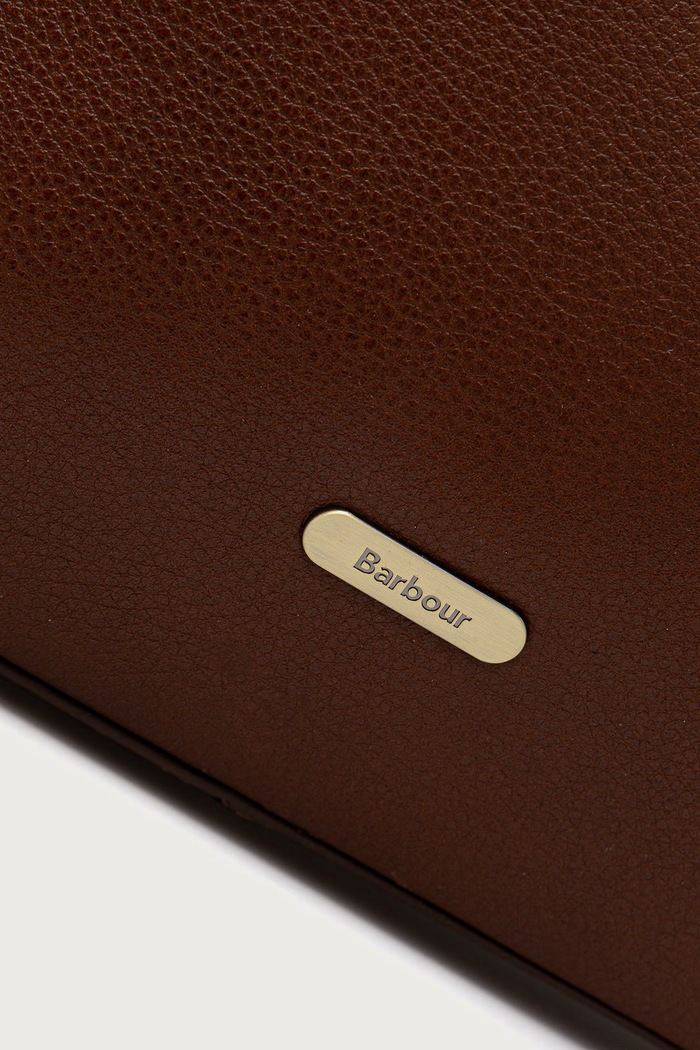 Torebka shopper damska skórzana Barbour LBA0548 brązowy