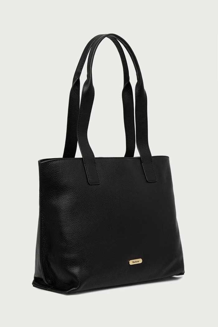 Barbour Torebka shopper damska skórzana LBA0548 czarny AW26